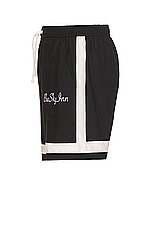 Blue Sky Inn Waiter Swim Trunks in Black, view 3, click to view large image.