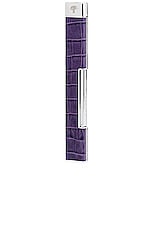 Baobab Collection Lighter in Purple Croco, view 1, click to view large image.