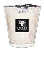 Baobab Collection Pearls Candle in White, view 1, click to view large image.