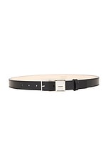 BALMAIN Signature Belt in Black, view 1, click to view large image.