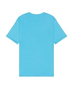 BALMAIN Print T-Shirt in Blue, view 2, click to view large image.