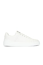BALMAIN B-court Sneaker in White, view 1, click to view large image.