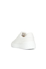 BALMAIN B-court Sneaker in White, view 3, click to view large image.