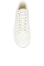 BALMAIN B-court Sneaker in White, view 4, click to view large image.