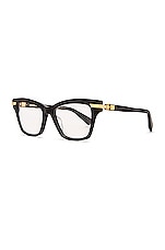 BALMAIN Sentinelle III Optical Eyeglasses in Black & Gold, view 2, click to view large image.