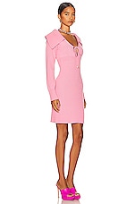 Blumarine Knitted Long Sleeve Dress in Peonia, view 2, click to view large image.