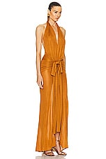 Blumarine Maxi Dress in Bruciato, view 2, click to view large image.