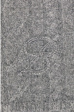 Blumarine Turtleneck Sweater Dress in Kitten Grey, view 4, click to view large image.