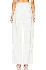Blumarine Wide Leg Jean in Bianco Naturale, view 3, click to view large image.