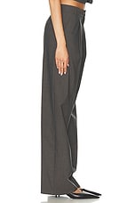 Blumarine Wide Leg Pant in Grey Castlerock, view 3, click to view large image.