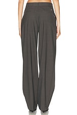 Blumarine Wide Leg Pant in Grey Castlerock, view 4, click to view large image.