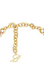 Blumarine Rose Choker in Oro Satinato, view 3, click to view large image.