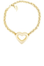 Blumarine Heart Choker Necklace in Gold, view 1, click to view large image.