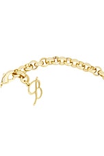 Blumarine Heart Choker Necklace in Gold, view 3, click to view large image.