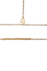 Blumarine Body Chain in Oro Satinato & Crystal, view 3, click to view large image.
