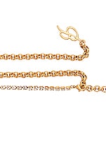 Blumarine Body Chain in Oro Satinato & Crystal, view 4, click to view large image.