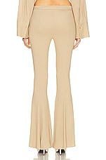 Blumarine Flare Knit Pant in Lark, view 3, click to view large image.