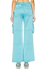 Blumarine Wide Leg Cargo Pant in Butterfly, view 3, click to view large image.