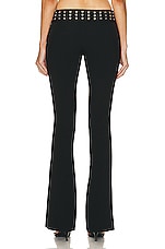 Blumarine Wide Leg Pant in Nero, view 3, click to view large image.