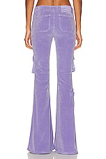 Blumarine Cargo Flare Pant in Jasmine, view 3, click to view large image.