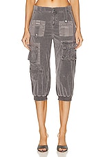 Blumarine Cargo Pant in Shark, view 1, click to view large image.