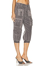 Blumarine Cargo Pant in Shark, view 2, click to view large image.