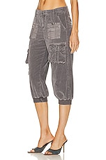 Blumarine Cargo Pant in Shark, view 3, click to view large image.