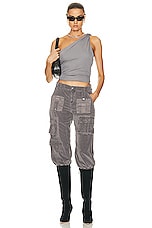 Blumarine Cargo Pant in Shark, view 5, click to view large image.