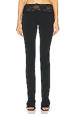 Blumarine Straight Leg Pant in Black, view 1, click to view large image.