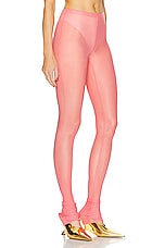 Blumarine Tulle Leggings in Pink Peony, view 2, click to view large image.