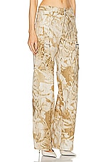 Blumarine Cargo Pant in Warm Sand & Woodsmoke, view 2, click to view large image.