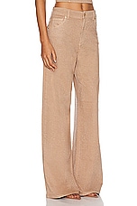 Blumarine Wide Leg Pant With Rhinestones in Nuts, view 2, click to view large image.