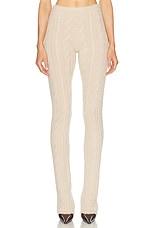 Blumarine Knit Pant in Croissant, view 1, click to view large image.