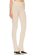 Blumarine Knit Pant in Croissant, view 2, click to view large image.