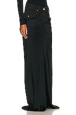 Blumarine Long Denim Skirt in Nero, view 2, click to view large image.