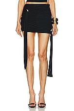Blumarine Mini Skirt in Black, view 1, click to view large image.