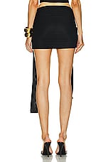 Blumarine Mini Skirt in Black, view 4, click to view large image.