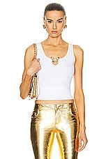 Blumarine Tank Top in Optical Withe, view 1, click to view large image.