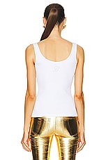 Blumarine Tank Top in Optical Withe, view 3, click to view large image.