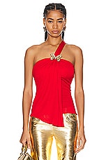 Blumarine Tank Top in Lipstick Red, view 1, click to view large image.
