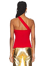 Blumarine Tank Top in Lipstick Red, view 3, click to view large image.