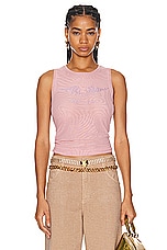 Blumarine Tank Top in Pink, view 1, click to view large image.