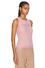 Blumarine Tank Top in Pink, view 2, click to view large image.