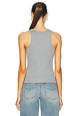 Blumarine Tank Top in Frost Gray, view 3, click to view large image.