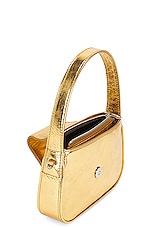 Blumarine B Laminated Bag in Gold, view 6, click to view large image.