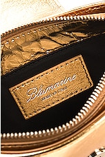 Blumarine B Laminated Bag in Gold, view 7, click to view large image.