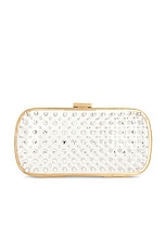 Blumarine Plexi Clutch in Trasparent & Crystal, view 3, click to view large image.