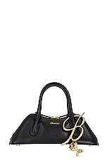 Blumarine Crossbody Handbag in Black, view 3, click to view large image.