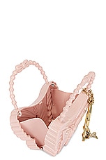 Blumarine Butterfly Top Handle Bag in Pale Rose, view 5, click to view large image.