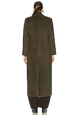 Brandon Maxwell The Arden Coat in Dark Olive, view 4, click to view large image.